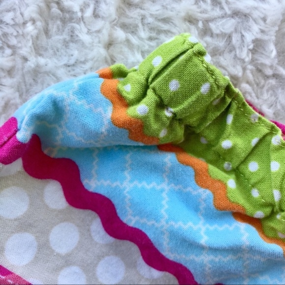 elastic waist striped ruffle shorts sz NB newborn - Picture 6 of 6